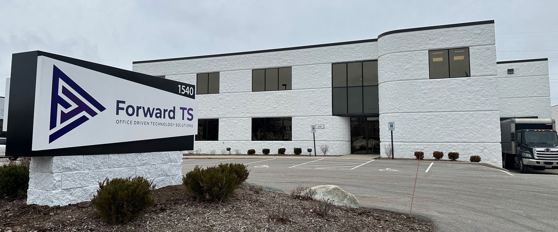 The FOrward TS office with their sign in frame